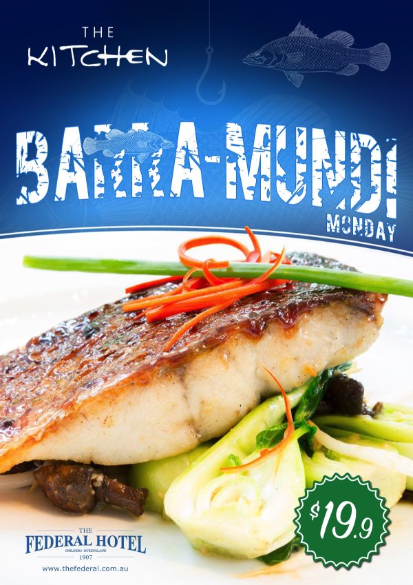 Monday - Barramundi $19.90