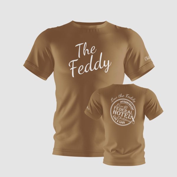 The Feddy printed T-shirt front and back - Beige