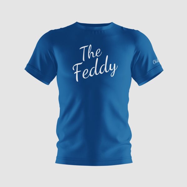 The Feddy printed T-shirt front - Blue